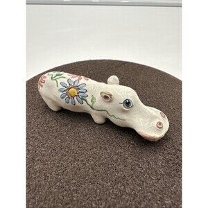 VINTAGE ULTRA RARE SIGNED BASIL MATTHEWS HIPPOPOTAMUS/HIPPO FIGURINE STATUE 2.5”